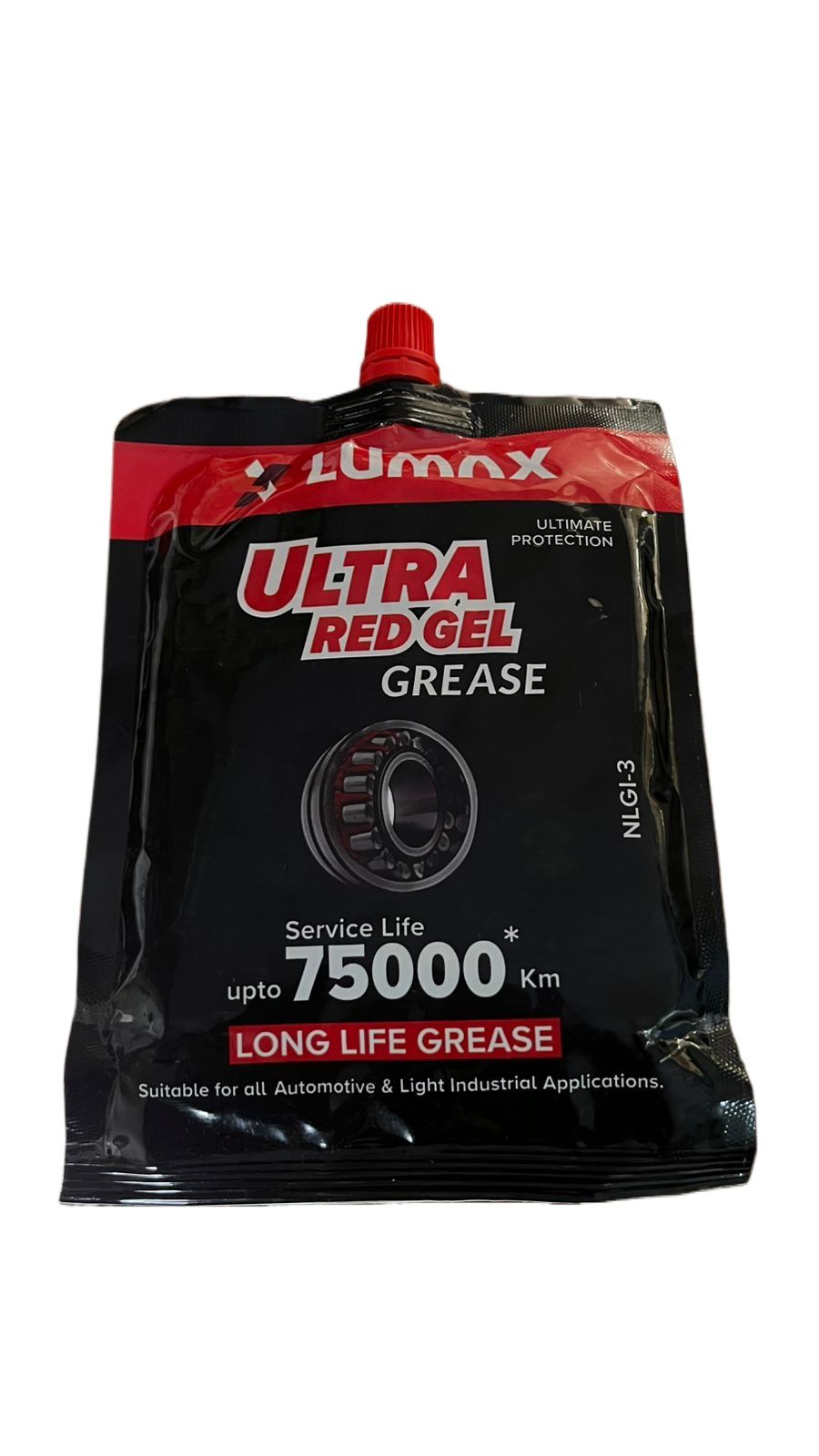 Lumax Ultra Red Gel Grease NLGI-3 200GM | Long Life Multipurpose Grease | Up to 75,000 KM Service Life | Heavy Duty Protection