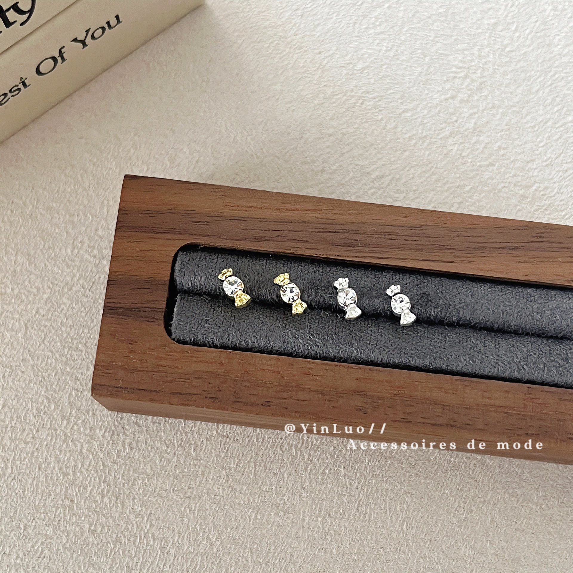 【Hottest Trends】Cute personality small exquisite candy earrings female niche design temperament sweet summer simple earrings earrings