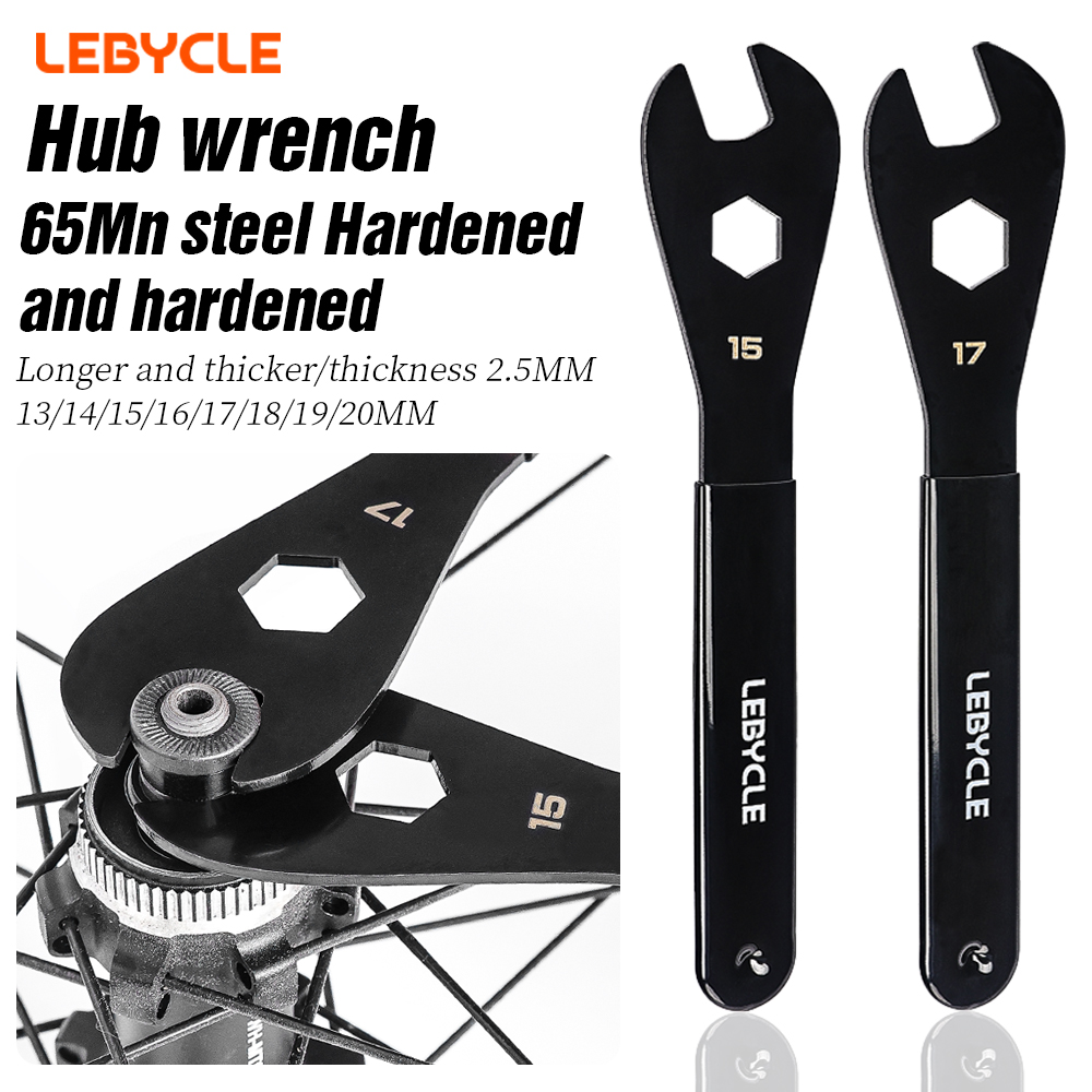 Brand new LEBYCLE MTB Bicycle Hub Cone Wrench 13 14 15 16 17 18 19 20mm Open Hub Wrench Road Bike Wheel Pedal Repair Tool