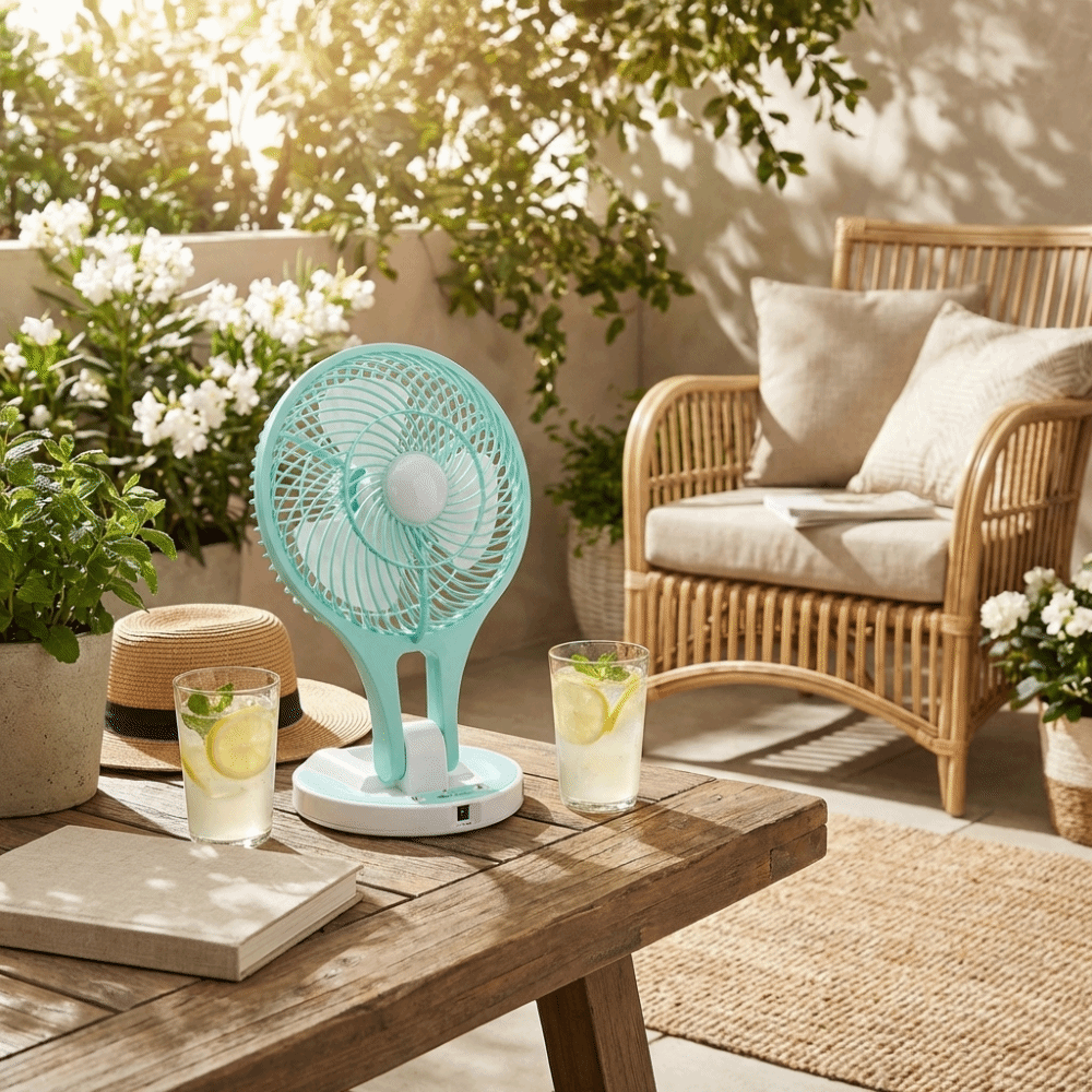 Practical Quiet Operation Foldable Mini Fan Compact Design Lightweight Powered Fan Gentle Wind Power Foldable Design Personal Cooler Gift Use