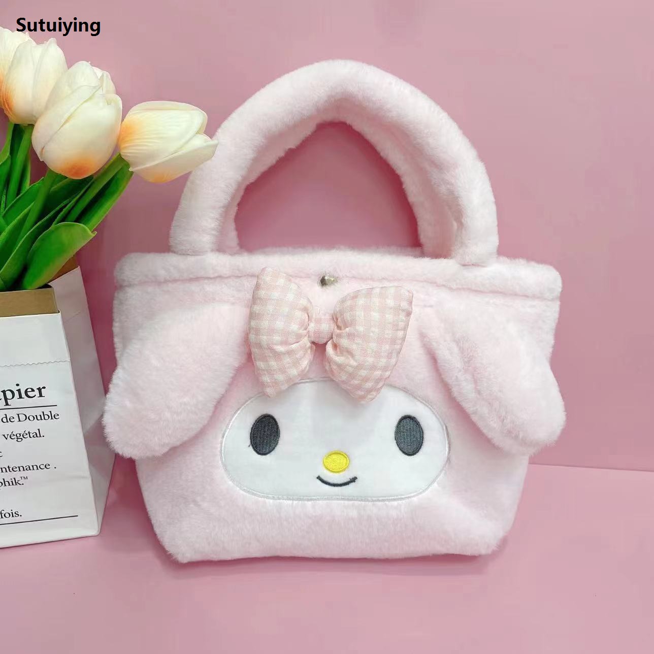 Sutuiying 【GUTTY Lifestyle Store||n||n】（NEW）Kawaii Cinnamoroll Sanrio Bag My Hot Selling Melody Anime Doll Kt Cat Purin Dog Cute Kuromi Plushie For Girls