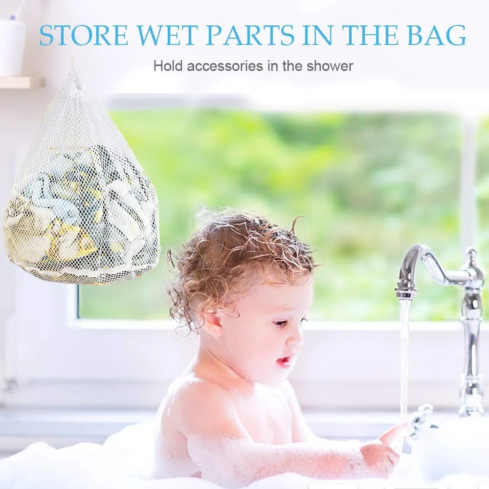 Washing Bags Washing Machine with Cord Stopper, Reusable Large Mesh Bags for Laundry, Protection Washing Net, Laundry Bag