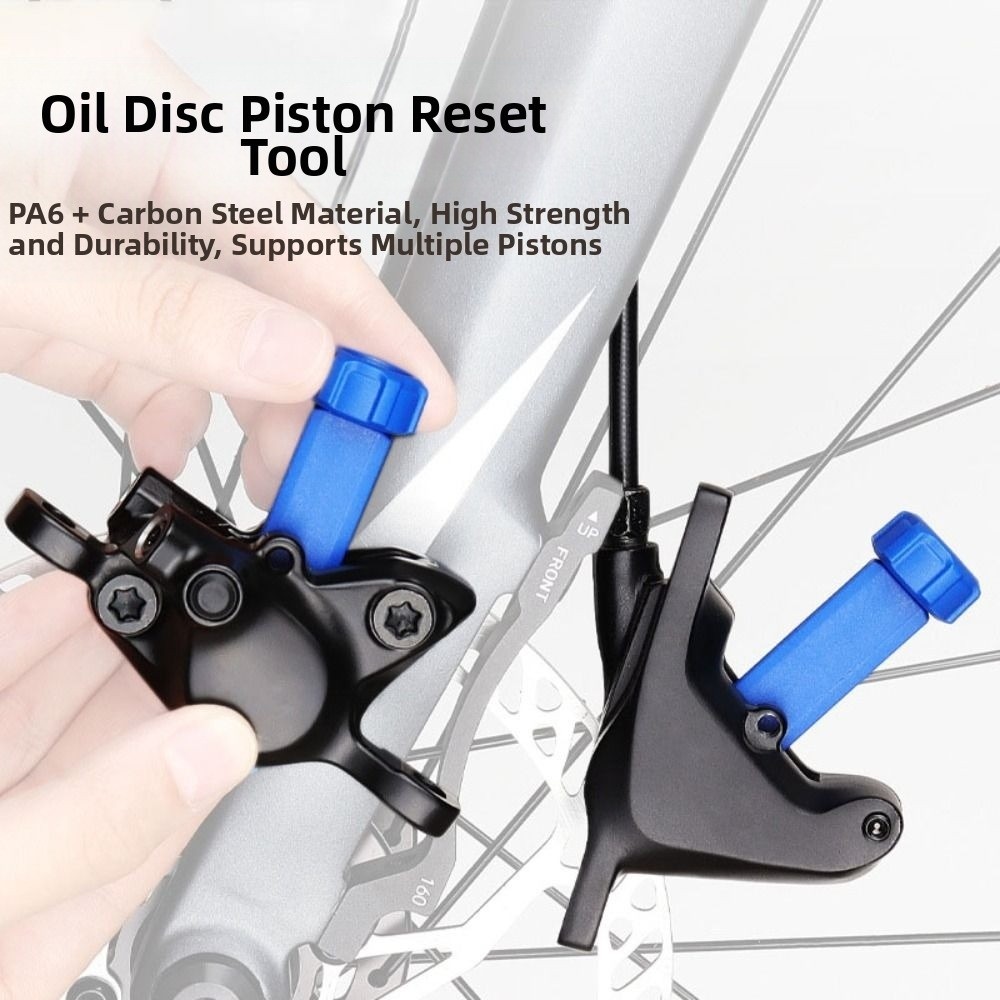 Durable Heavy Duty Brake Piston Resetter Non-destructive Piston Spreader Brake Pad Spreader Tool Carbon Steel Bike Oil Disc Piston Resetter Bicycle Repair Tools
