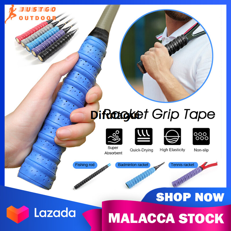 Difutagui 1/10PCS Racket Grip Anti-Slip Badminton Sweat-Absorbent Belt 6 Colors Racket Handle New style Overgrip Sweatband Comfortable Grip Tennis Fishing Rod Racket Grips | JUSTGOOUTDOOR