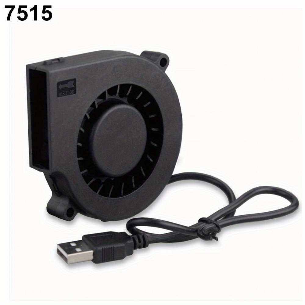 DC 5V 7515 Dual Ball Centrifuge Radial Cooler 7cm 70mm USB Computer Cooling Fan 75x15mm Brushless Turbo Blower Bles Online DZ-9B-07