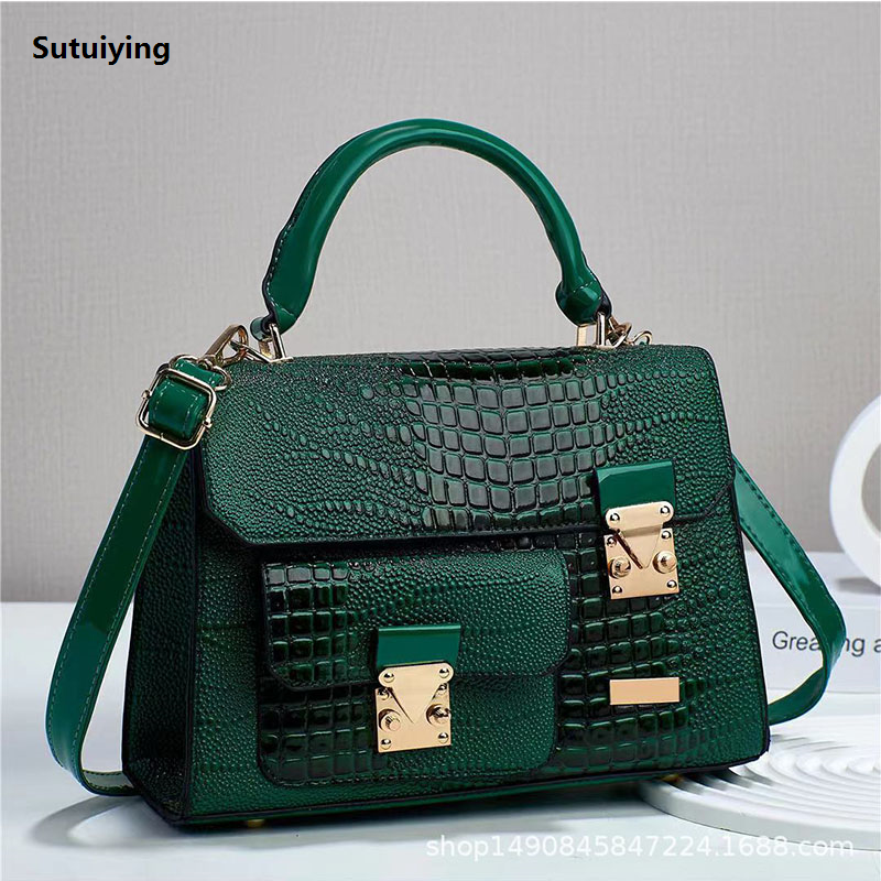 Sutuiying Woman shoulder bag Large capacity Handbag for Women 2025 Crossbody Sales promotion bag pattern PU Portable bucket bag ladies messenger bags