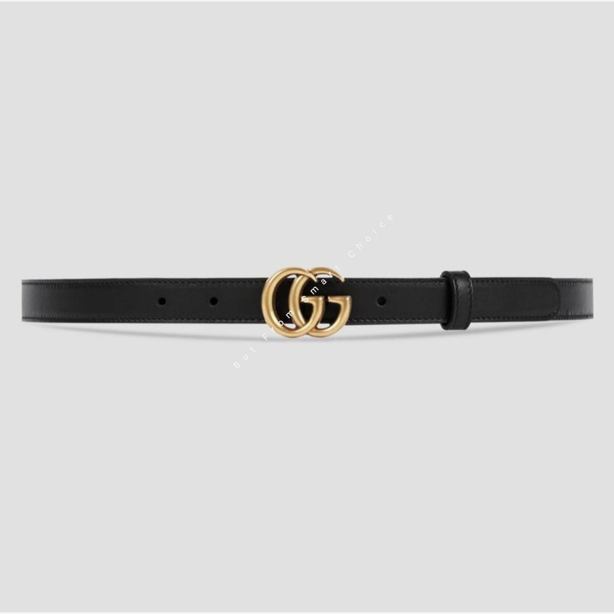 Women Casual, Formal, Party, Evening Black, GG Leather Belt