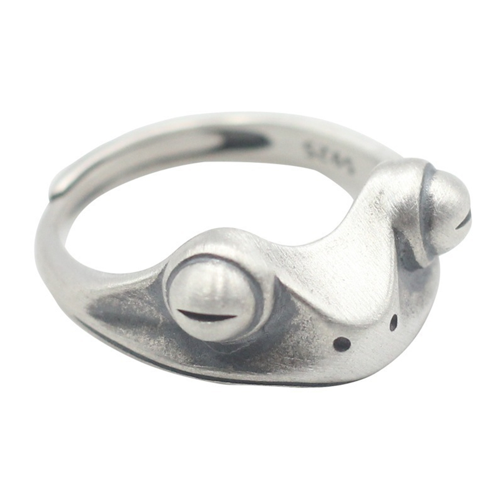 Vintage Fashion Unisex Adjustable Open Ring Retro Creative Animal Bohemian Frog Rings Toad