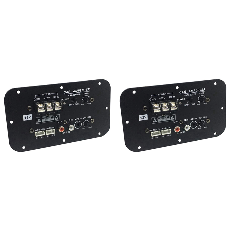 JINMY 2X Car Subwoofer Amplifier Board, 500W Subwoofer High Power HiFi Bass Amplifier Board DC 12V
