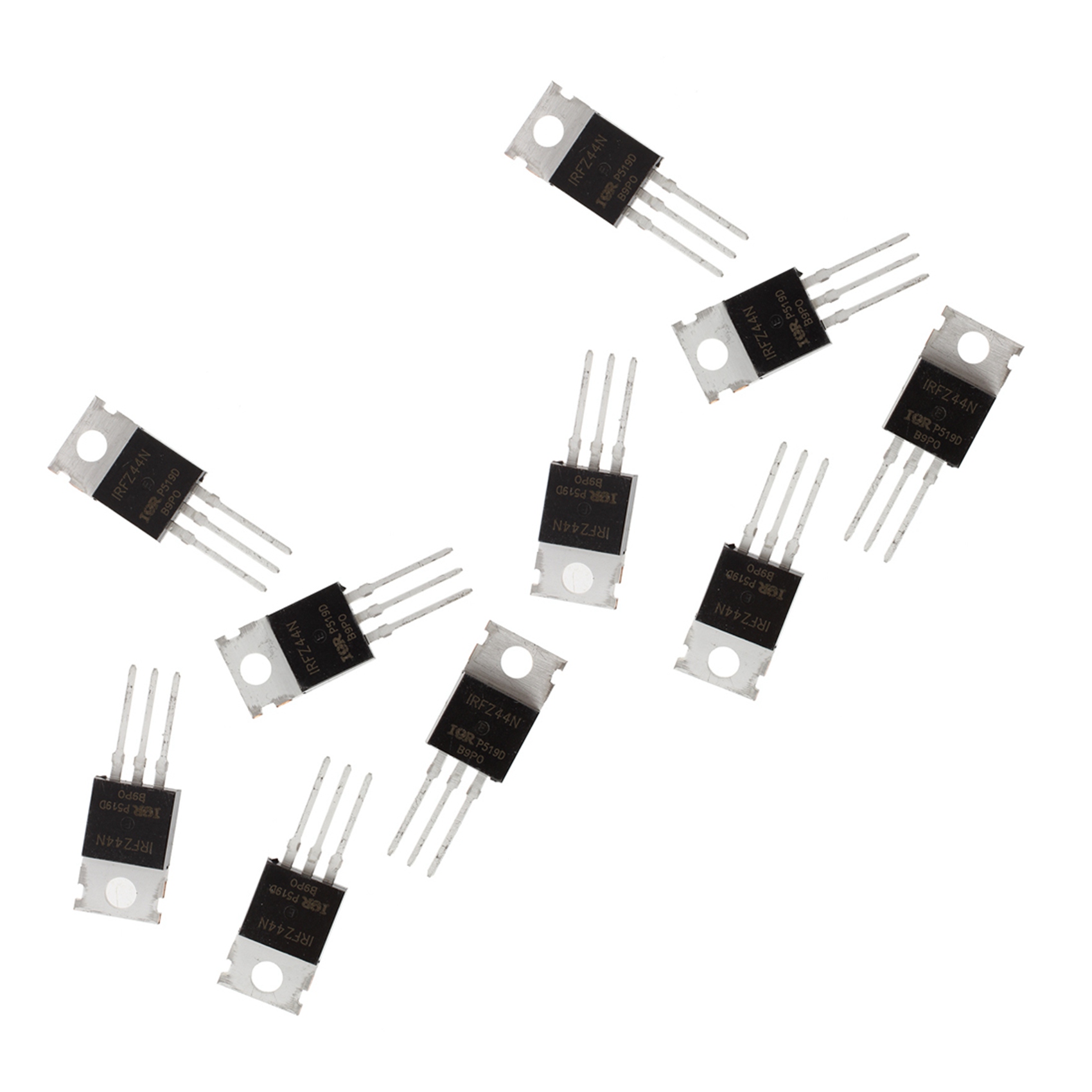 fasdaga 10Pcs IRFZ44N IRFZ44 Power Transistor MOSFET N-Channel 49A 49 Amp 55V