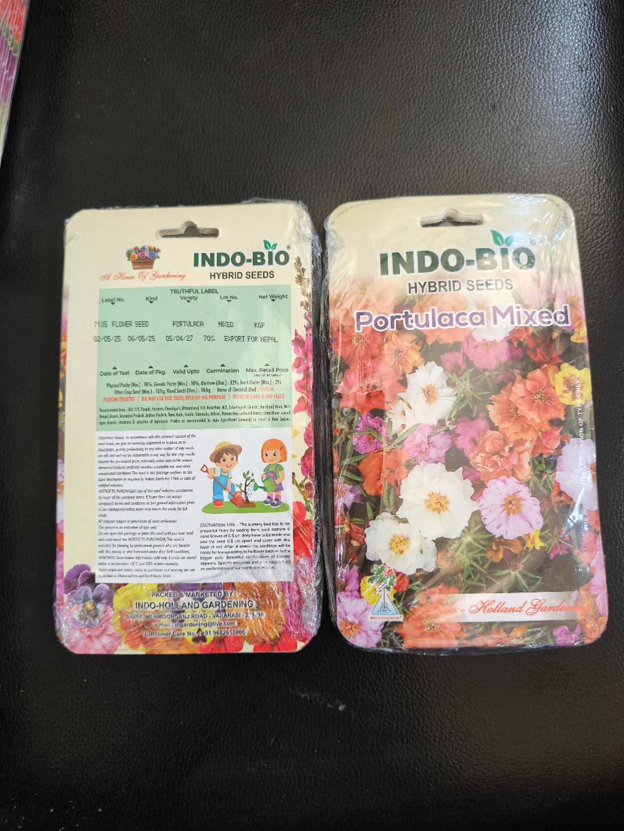 99 Mall Offer Indo-Bio Garden Bloom Portulaca Mixed Flower Seeds Pack - Premium Assorted Colors For Vibrant Summer Blossoms (1 Packet) by 99 Store