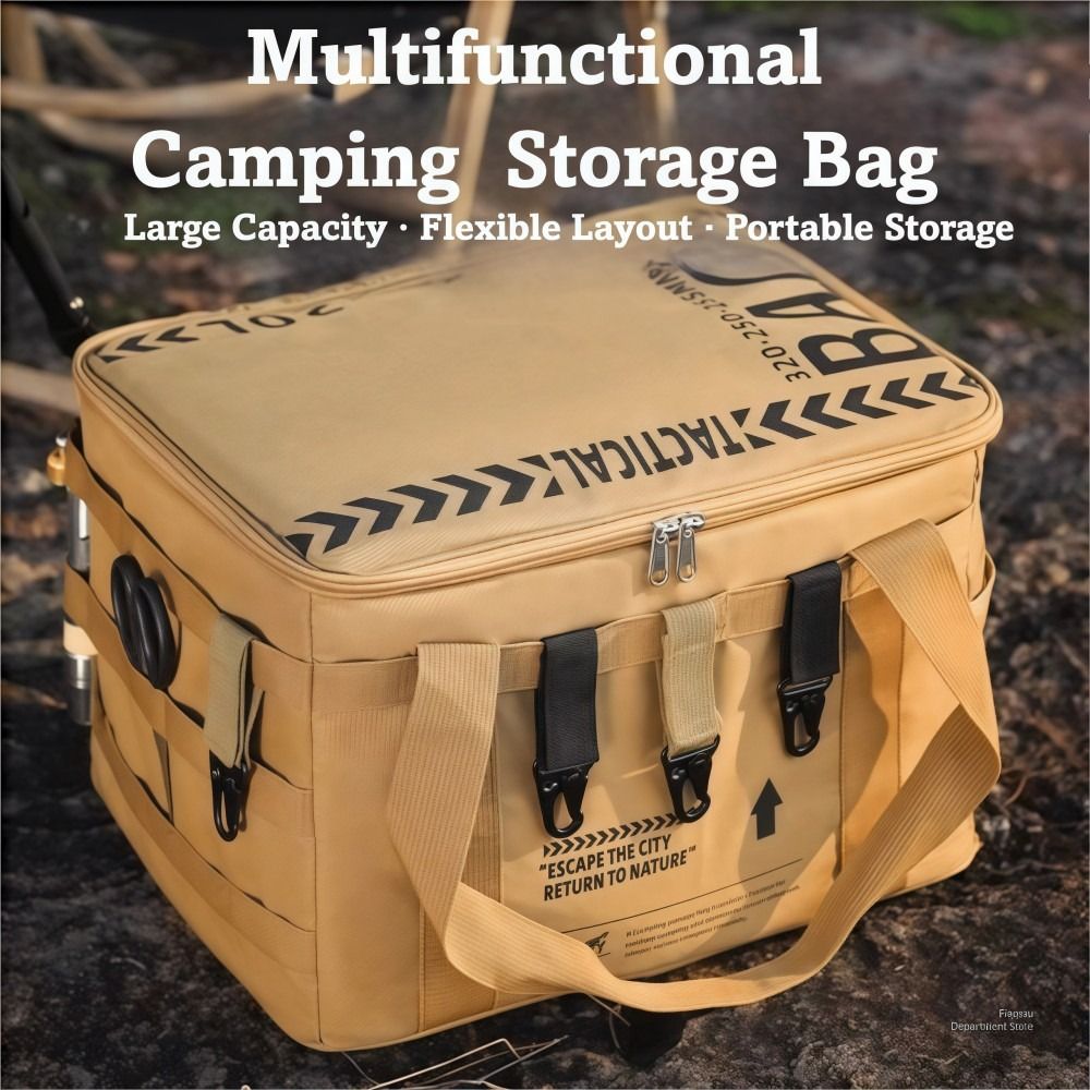 Thickened Multi-layer Camping Storage Bag Foldable Waterproof Picnic Storage Bag Sturdy Large Capacity Storage Boxes Outdoor