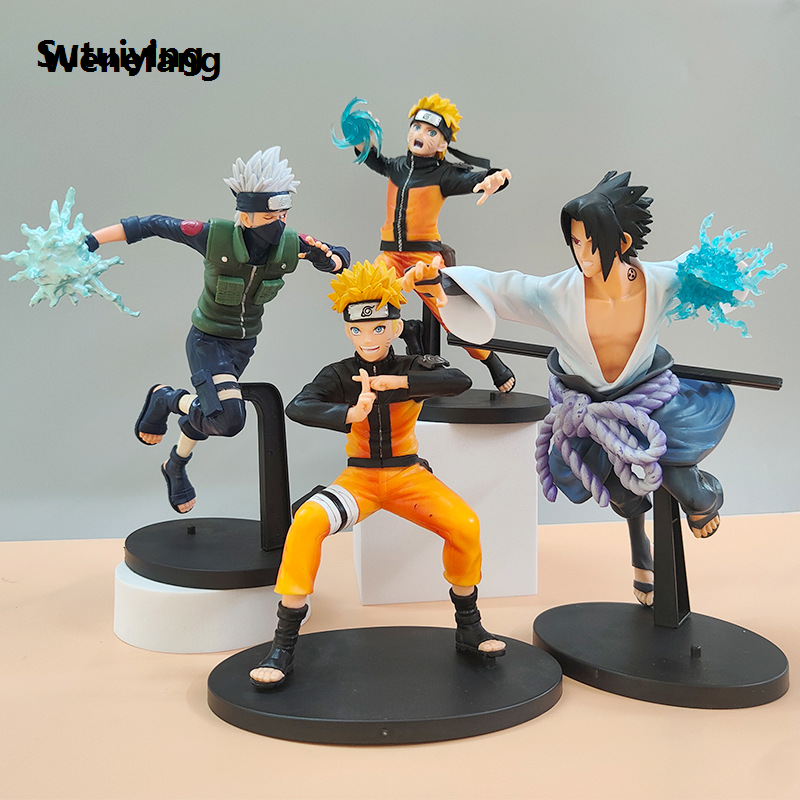 Sutuiying 19CM Anime Vibration Stars Uzumaki NARUTO Shippuden Rasengan High Quality Battle Form Model Toy Gift Collection Action Figure PVC