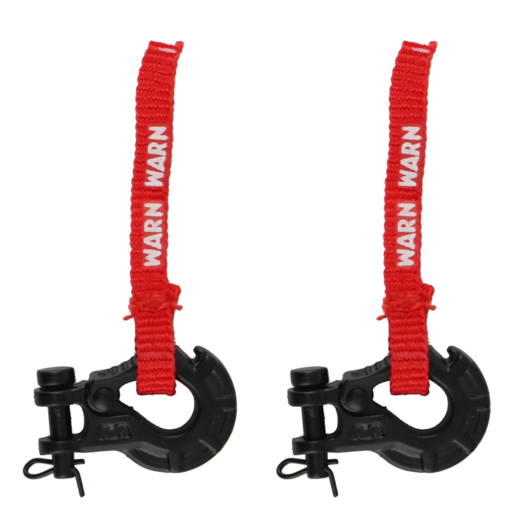 NAMUNY 2X RC Metal Trailer Hook Winch Hook with Winch Pull Tag Decoration for 1/10 RC Crawler Car Axial SCX10 TRX4