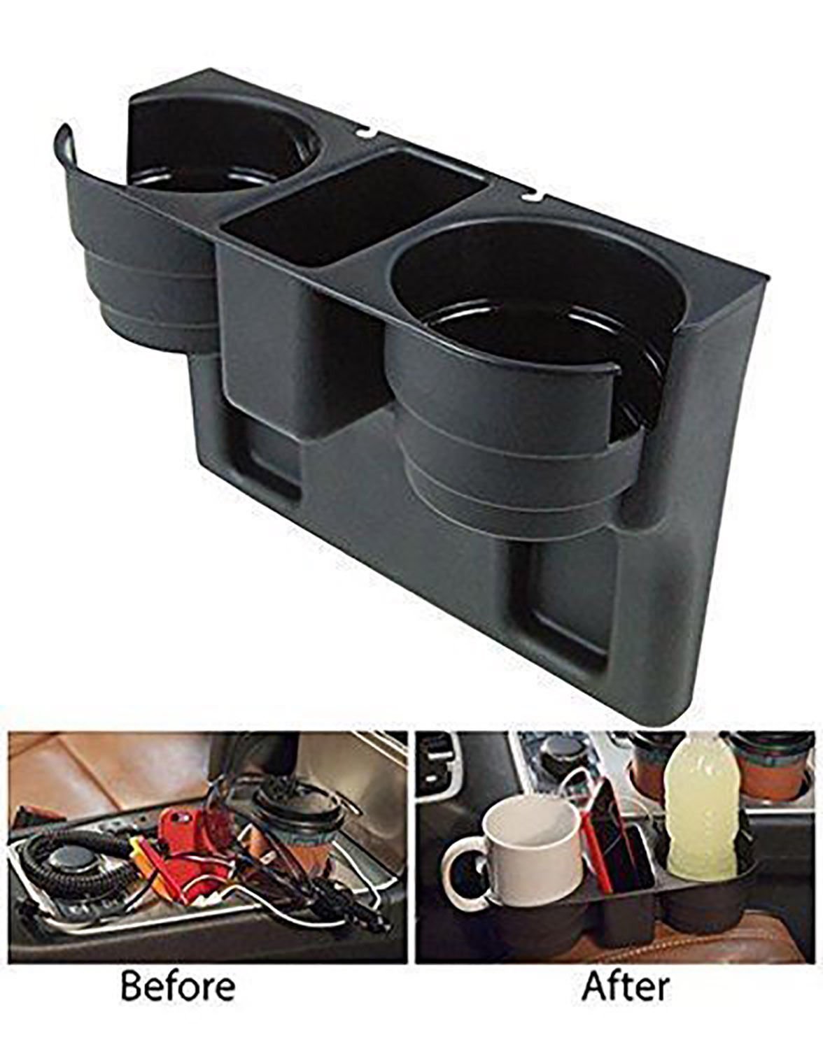 Car Seat Drink Cup Holder Valet Beverage Can Bottle Food Mount Stand Box Organizer Multi-Function Vehicle Tool