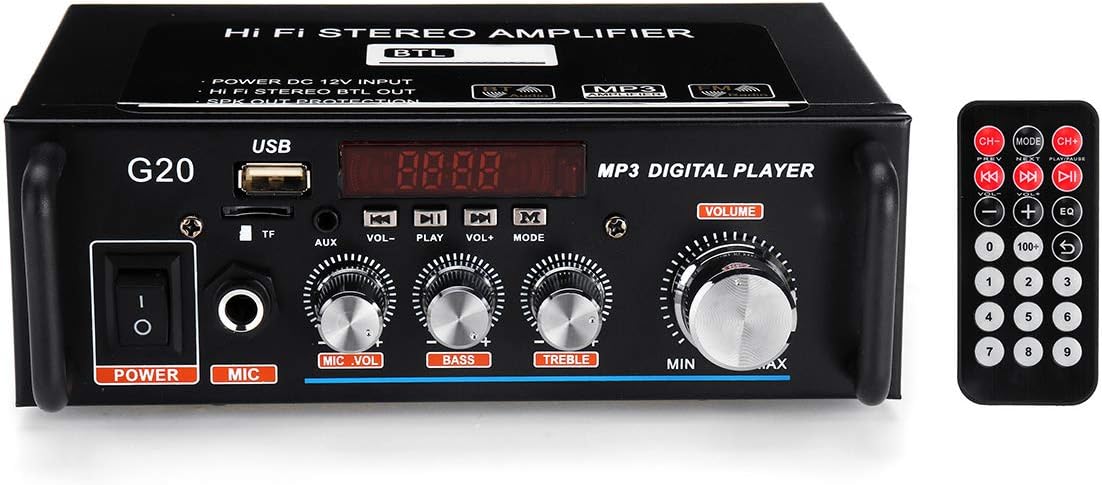 PeroFors G20 Mini 600W Digital Bluetooth Stereo Amplifier Support Hifi Usb Fm Mic Sd Port 12V 110-220V For Car Home bles online