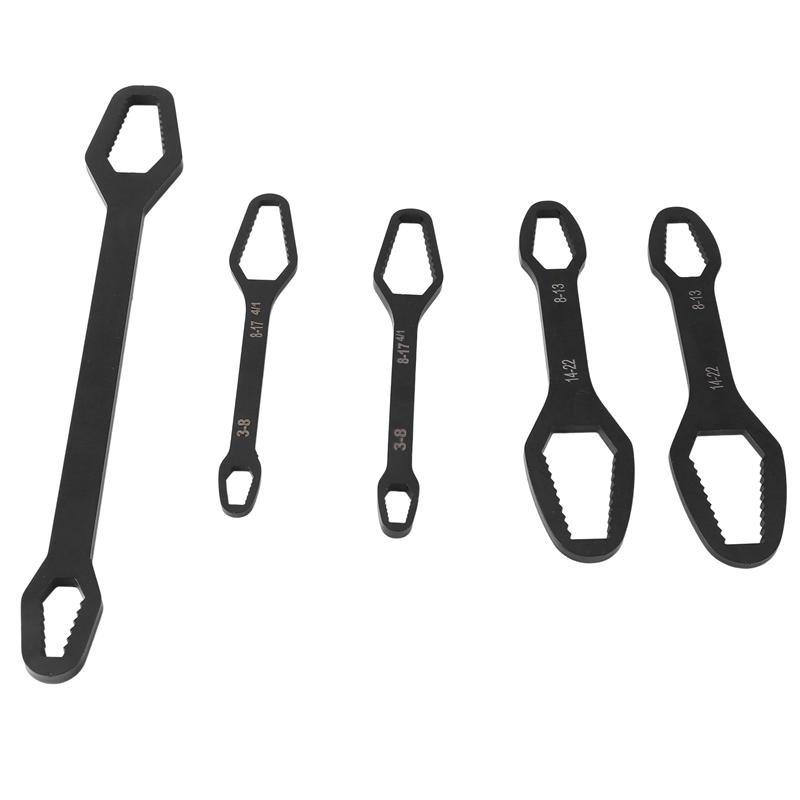 5X 3-22MM Universal Torx Wrench Adjustable Multifunction Wrench Manual Repair Tool Bicycle Motorcycle Car Repair Tool