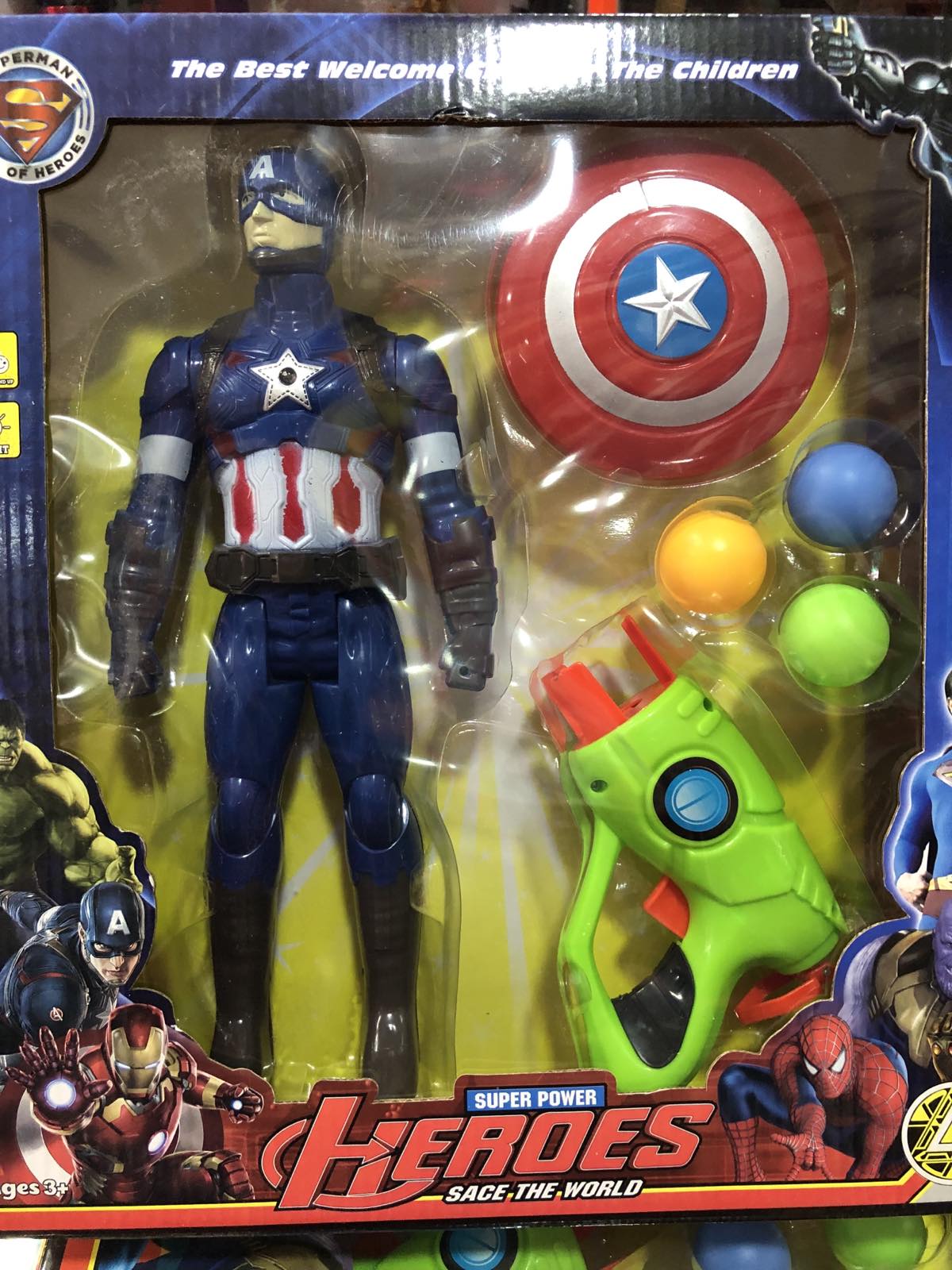 Blue Super PowerAction Figure For Kids - Toyzone Nepal