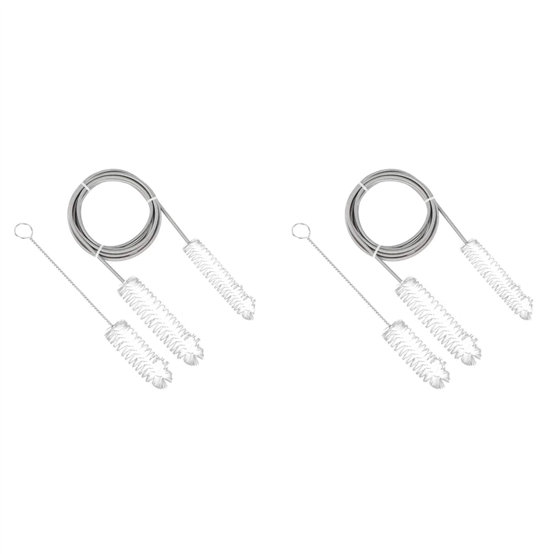 JINMY 2X Brush Diameter 15mm 19mm - CPAP Tube Cleaning Brush- Suitable for Most CPAP Hose Type (White)