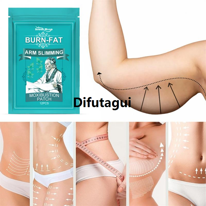 Difutagui 12Pcs/Bag Thin Arm Patches to Lose Weight Cellulite Removal Fat New Burning Slimming Body Massage Shaping Weight Loss Products