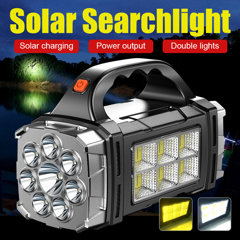 LED Flashlight with Magnet High Power Torch, Power Bank Outdoor Lantern for Camping