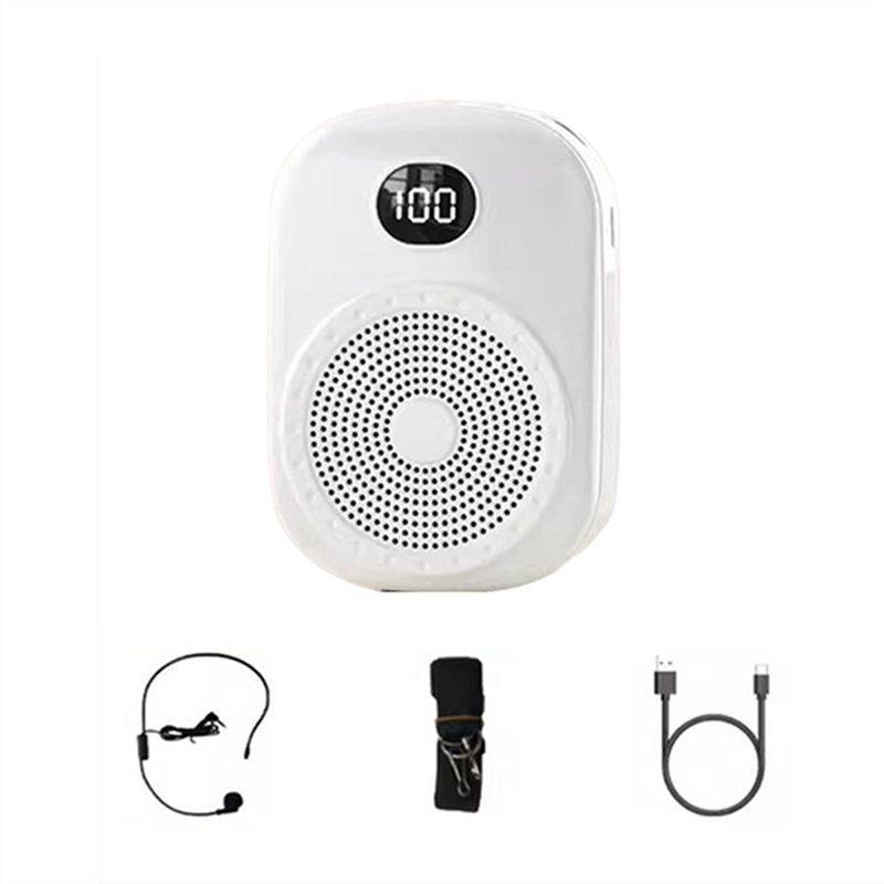 (GGBR) Wireless Voice Amplifier Multifunctional Portable Personal Voice Speaker with Microphone Display for Teachers Speech B
