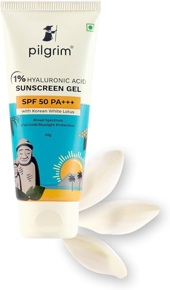 Pilgrim 1% Hyaluronic Acid Sunscreen Gel SPF 50 PA+++ 50gm