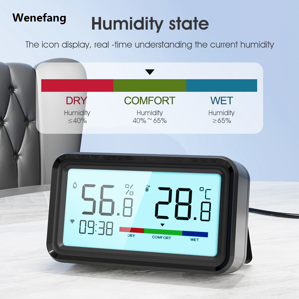 Tuya Smart ZigBee 3.0 Smart Humidity Sensor with Tuya Smart (B)