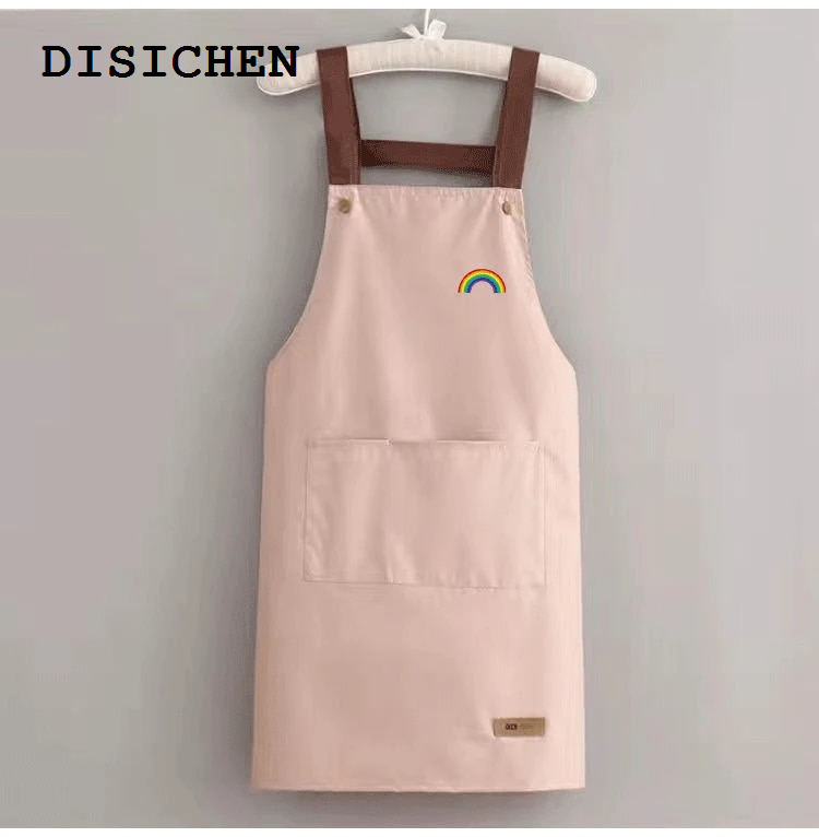 DISICHEN Fashion Waterproof and antifouling large pocket hotel restaurant coffee shop Western food Western pastry work clothes apron