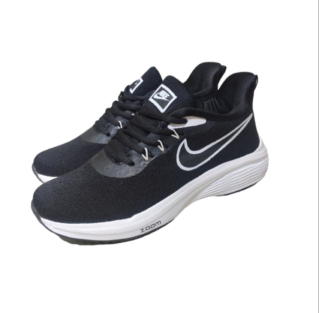 New Black Breathable Running Shoes For Men (R678)