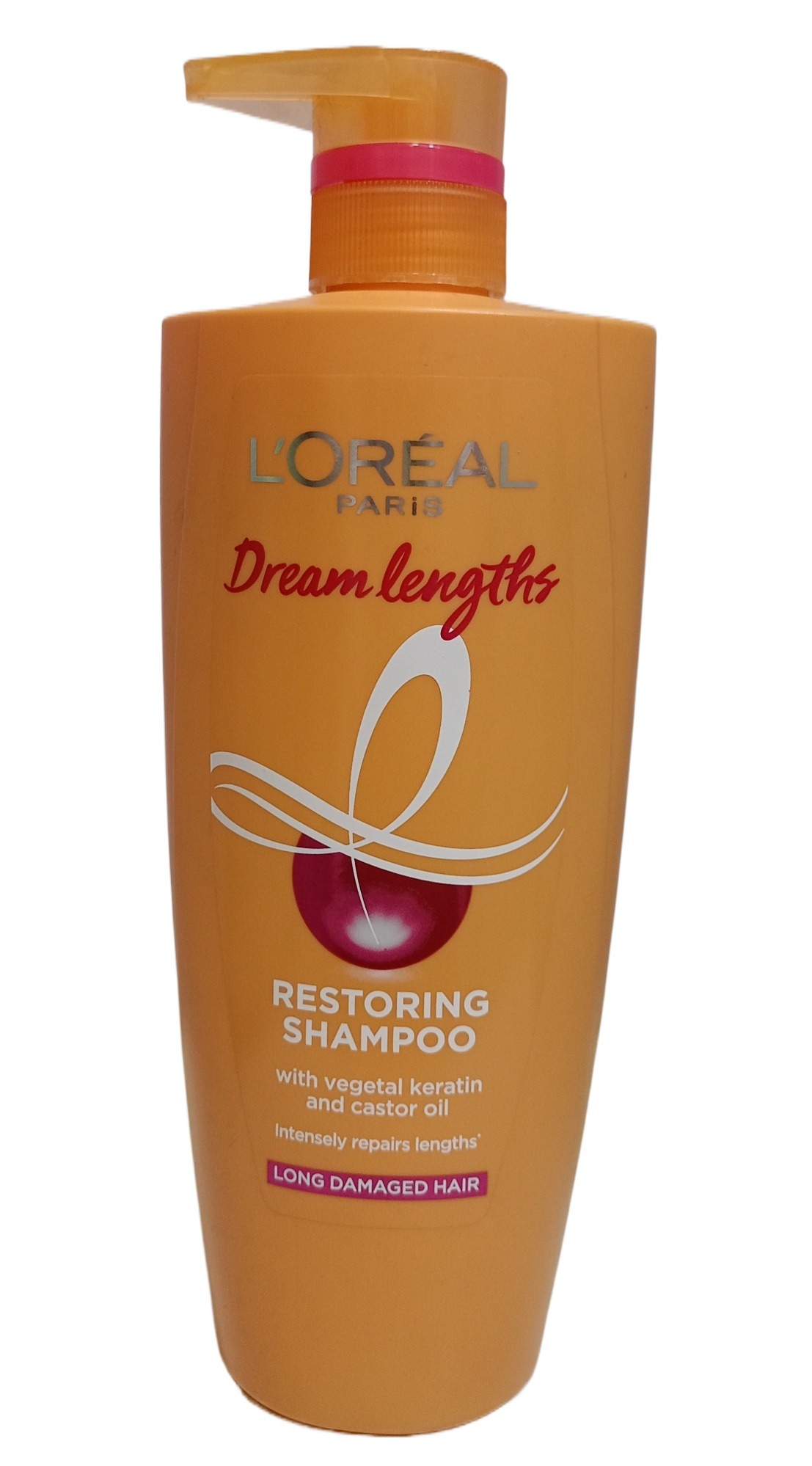 Loreal Paris Dream Lengths Restoring Shampoo With Vegetable Keratin & Castor Oil , 704ml