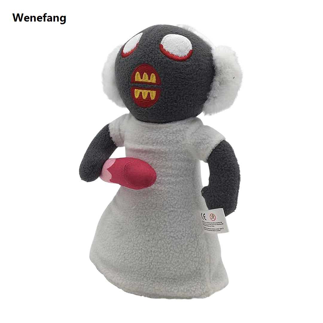 Wenefang 25cm Granny Plush Doll Horror Game Halloween Granny Plushie Dolls 2025 New Cartoon Movie Collectible Soft Stuffed Peluches Birthday Gifts