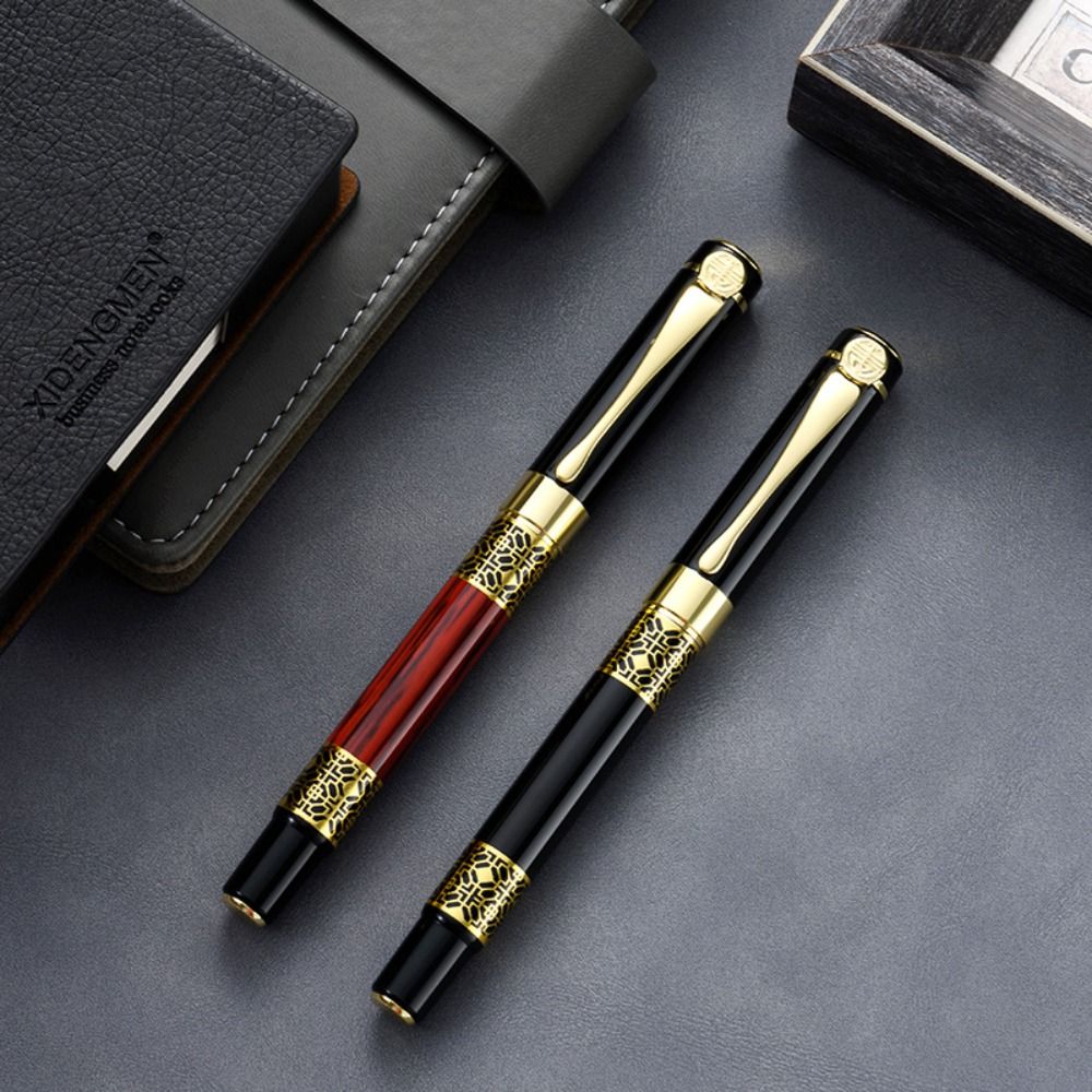 High Quality Metal Ballpoint Pen Business Students Gift Fountain Pen with Blue/Black Ink Refill Gel Pen Students Gift