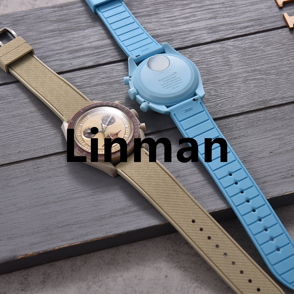 Premium Grade Rubber FKM FPM Soft Watch Straps 20mm 22mm Quick RAffordable elease Watchbands Waterproof Diving Durable Wristband For Mosaic