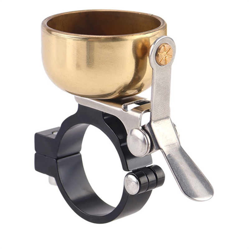 Retro Bicycle Bell Clear Loud Sound Mountain Bike Handlebar Ring Horn Safety Cycling Warning Alarm Gold