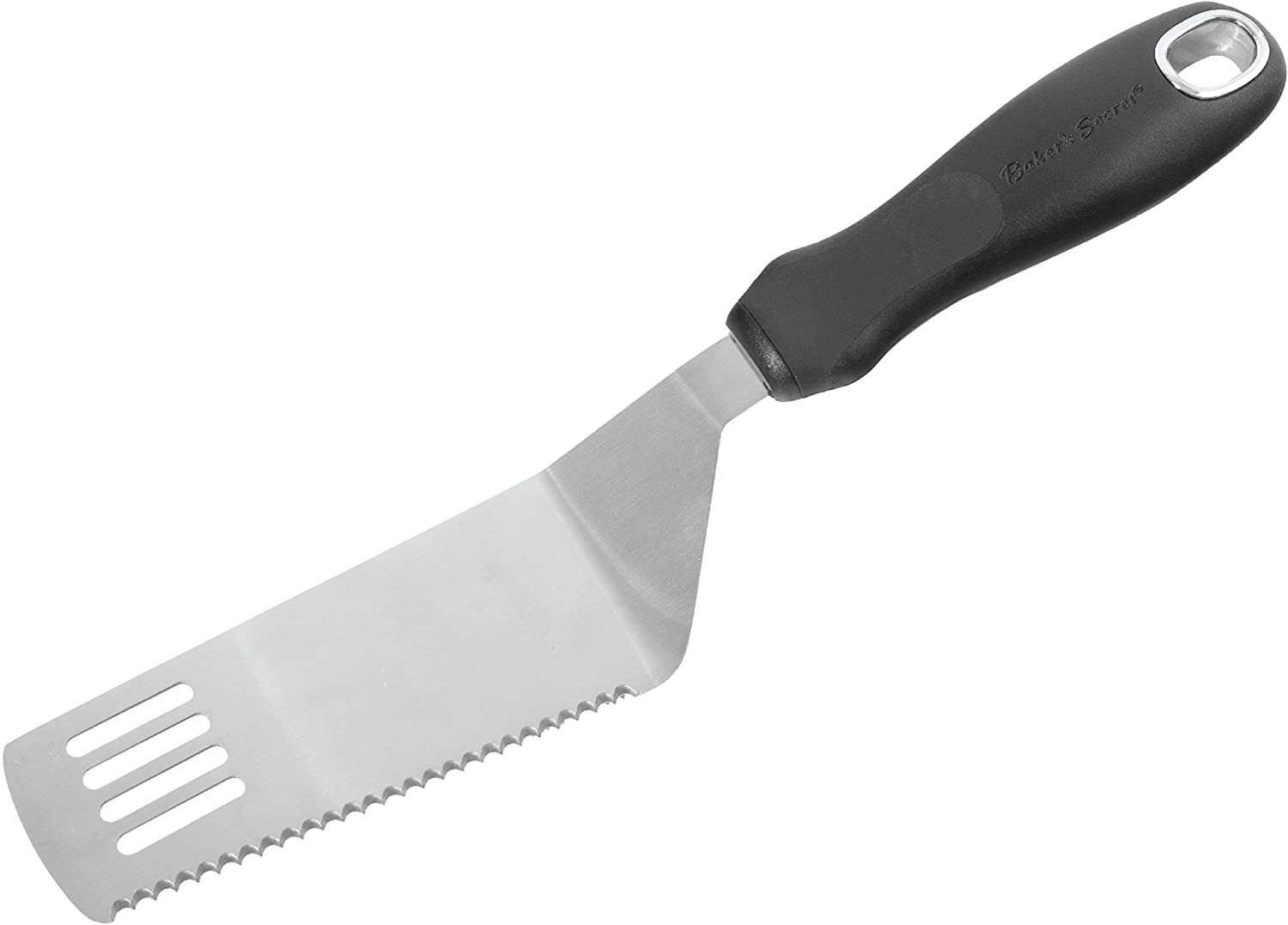 Baker's Secret - Stainless Steel Cheese Shovel, Easy Serve Cheeses, Tarts, Pies - Dark Grey Handle