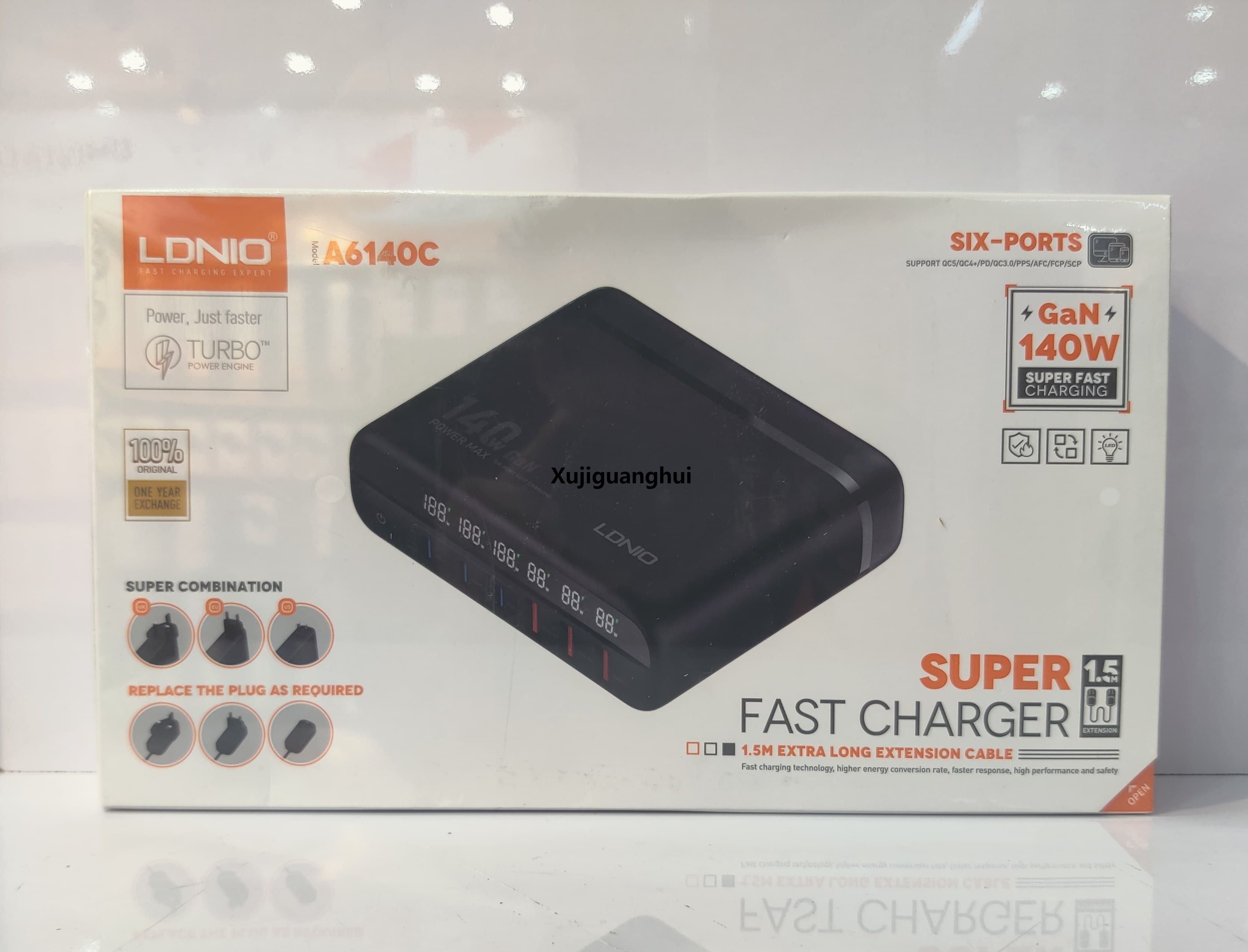 Xujiguanghui LDNIO A6140C 140W GAN SUPER FAST CHARGER.