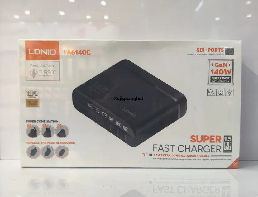 Xujiguanghui LDNIO A6140C 140W GAN SUPER FAST CHARGER.