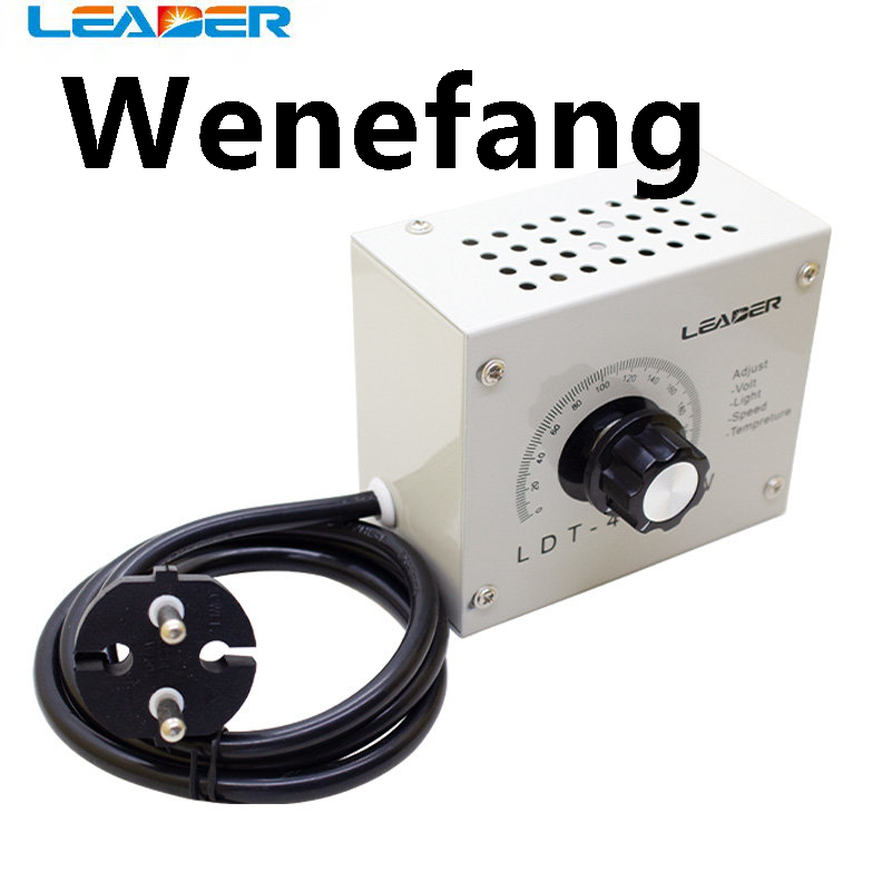Wenefang LEADER SCR Dimmer Portable Speed Temperature Light Voltage Adjustable Sales promotion Regulator AC220V 4000W Compact Variable Voltage Controller