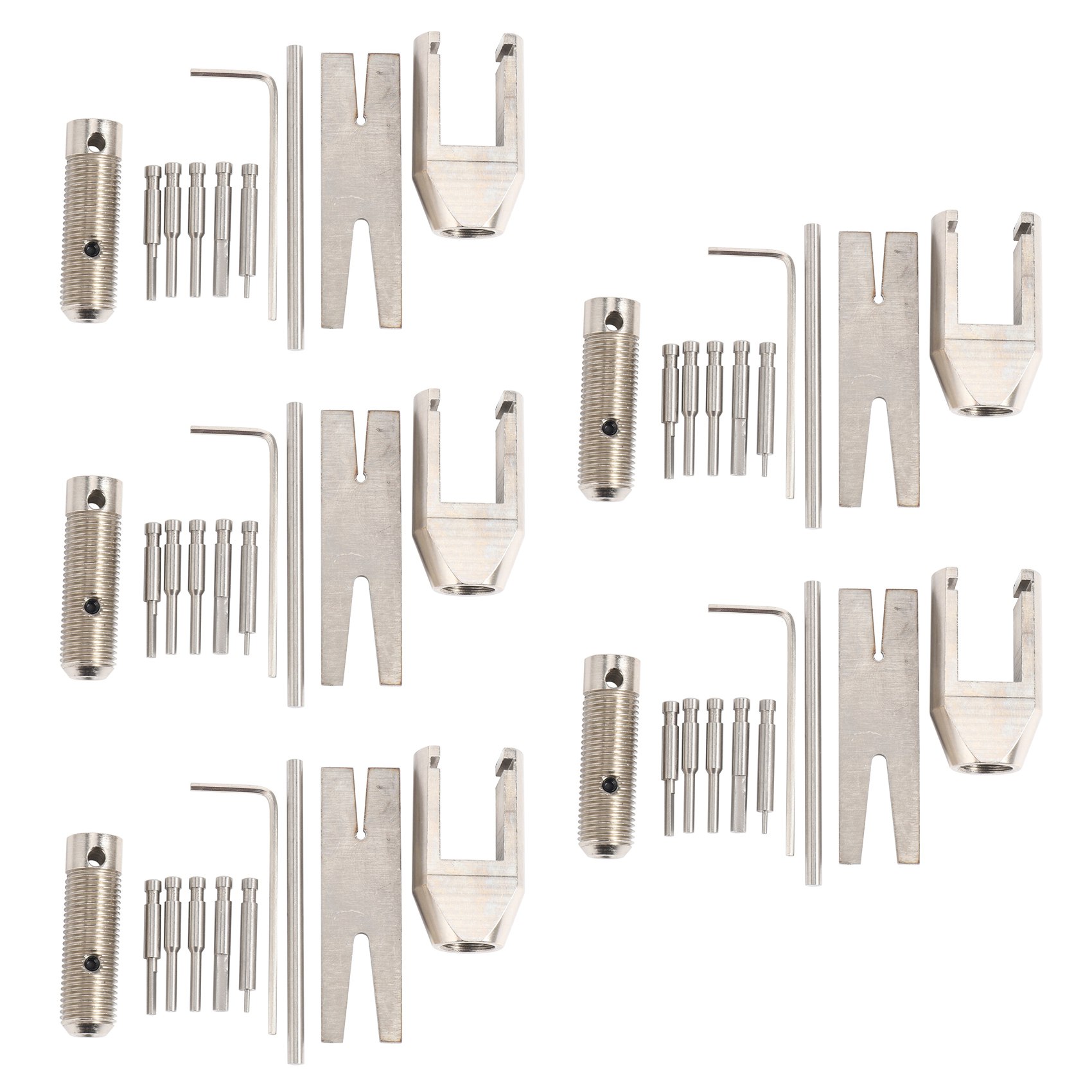 FORIDE 5X Motor Pinion Gear Puller Remover Tools Set for Rc Helicopter Motor Pinion Parts - Aluminium Alloy