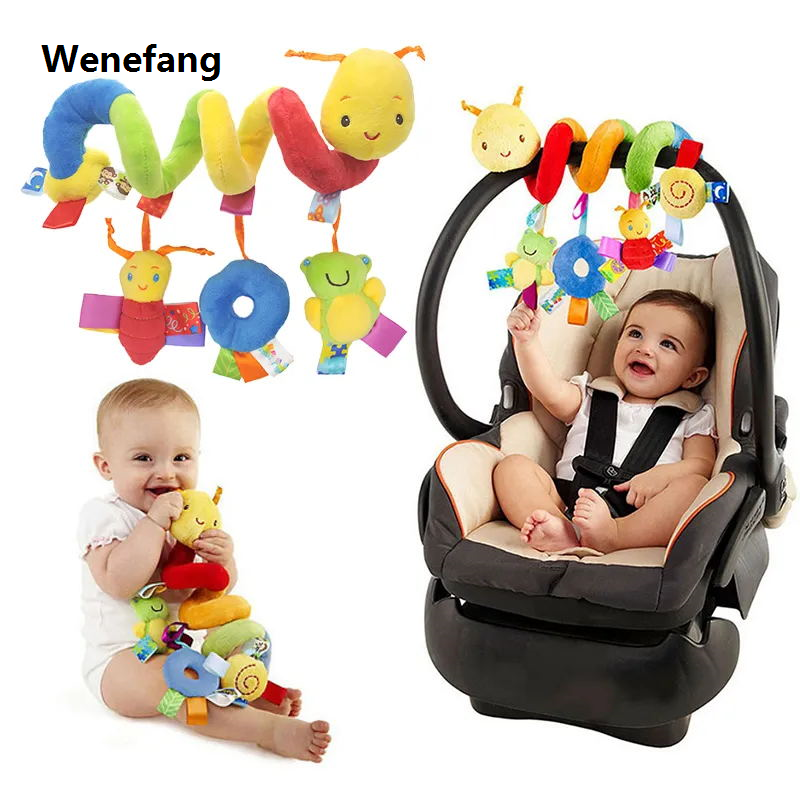Wenefang Baby Crib Hanging Rattles Toys Car Seat Toy Soft Mobiles Stroller 【2025 Version】 Crib Cot Spiral Toy Pram Hanging Dolls for Babies Newborn Gift
