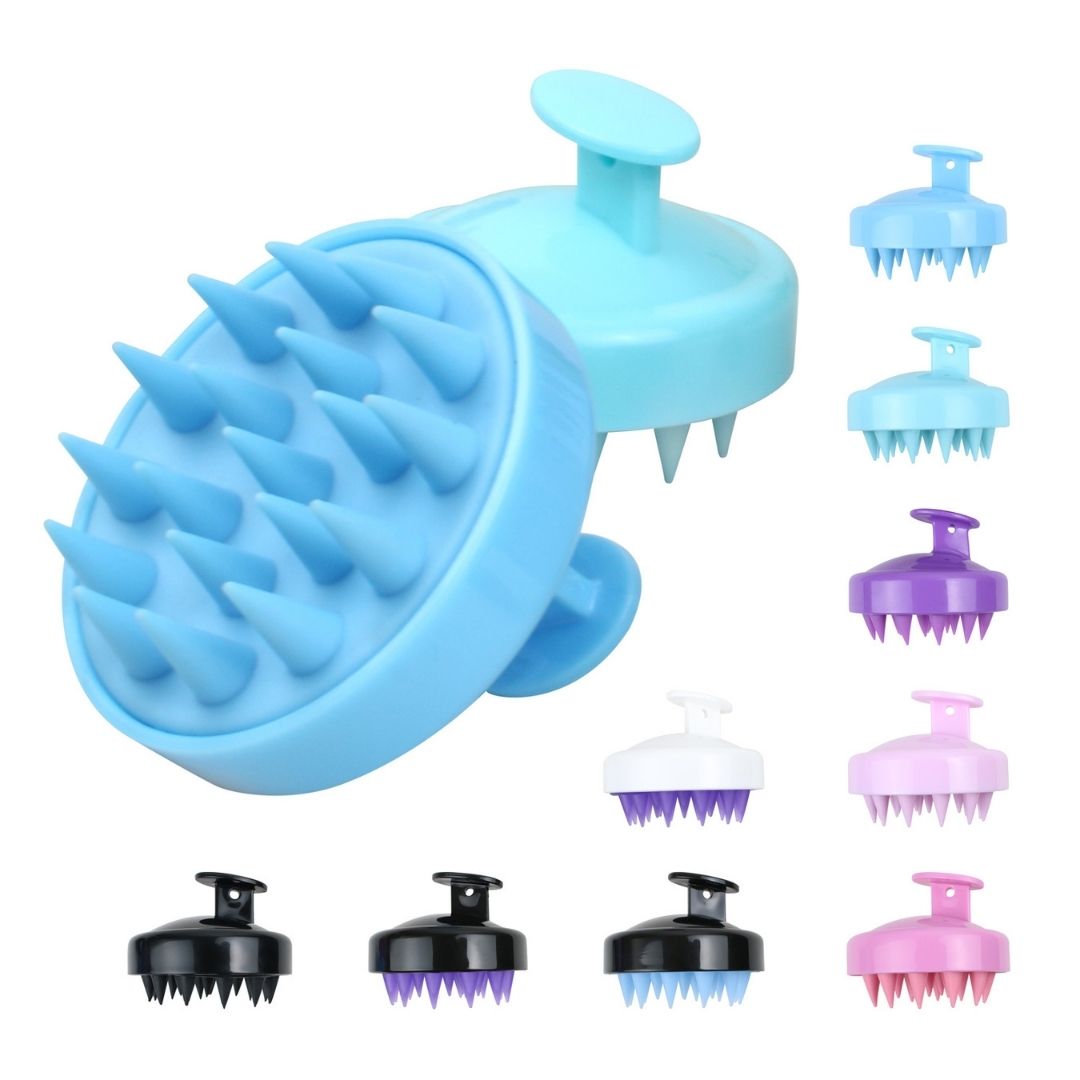 silicon shampoo brush - Ergonomic & Non-Slip Easy to Clean & Durable Baby & Sensitive Scalp Safe