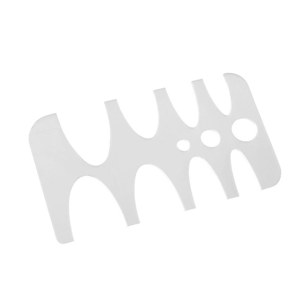 Practical V Shape Leather Craft Tools Acrylic Transparent Belt Tail Template DIY Leather Crafts Multifunctional Belt End Pattern Template Punch Sets