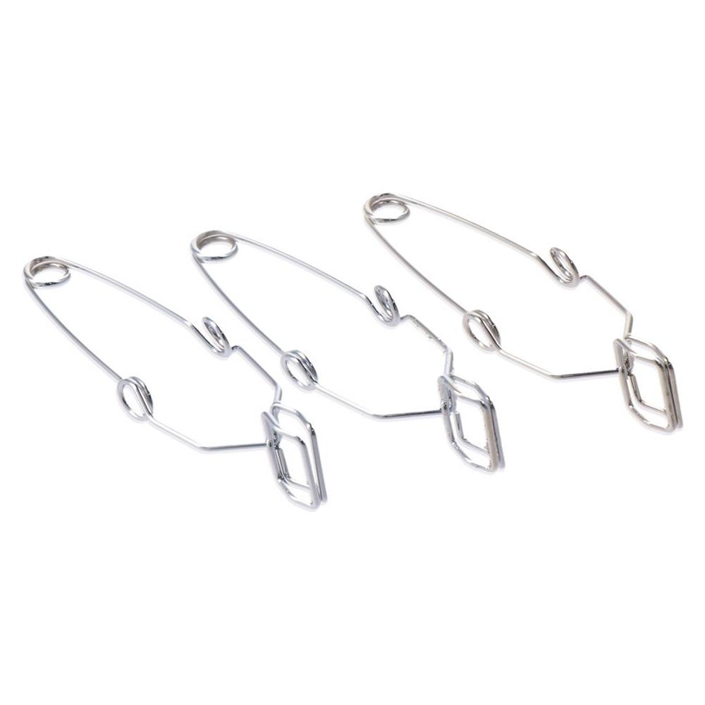 High Quality Stainless Steel Spring Steel Test Tube Clip 14.5cm Length Silver Clamp Labs Chrome Plated Stoddard Clamps Laboratory Experiment