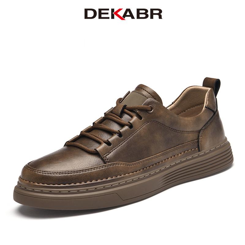 DEKABR 2024 New Men's Fashion Spring Casual Shoes Split Hide Soft Handmade Comfortable Driving Shoes Large Size 36-49 Raya