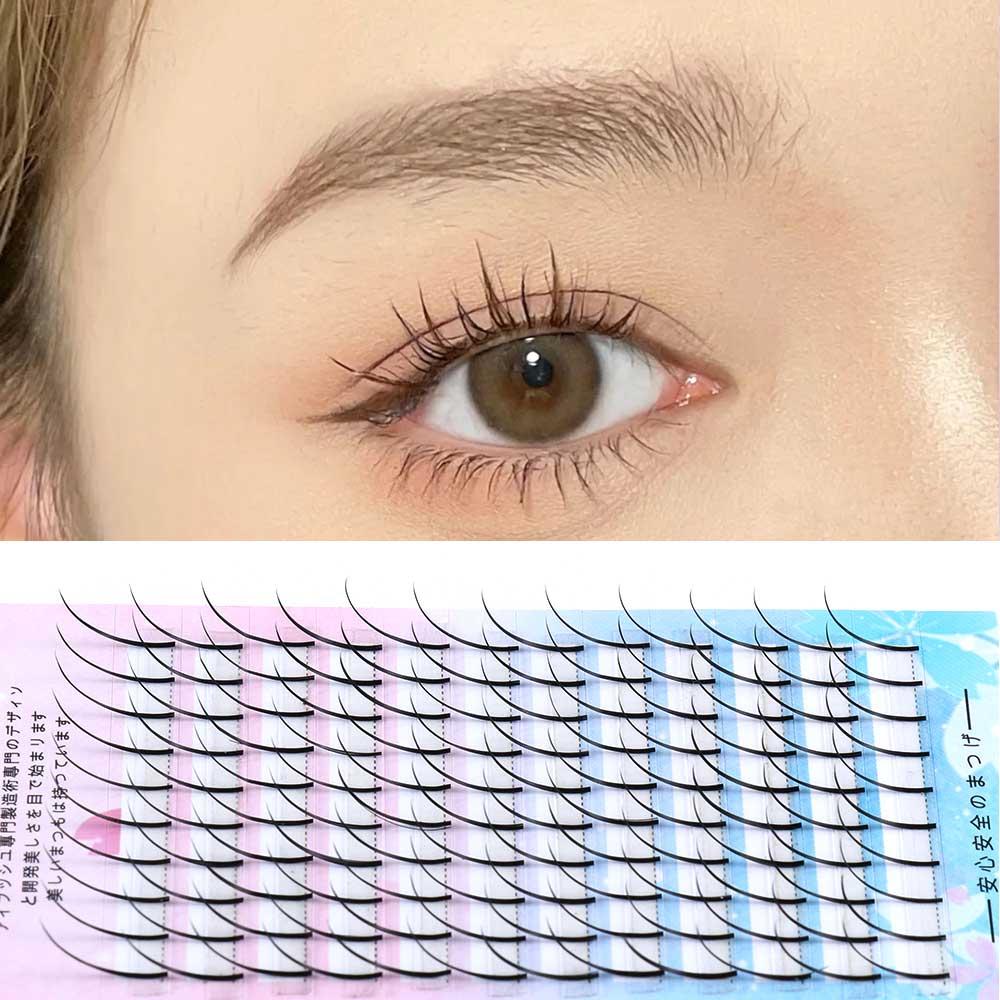 120 Clusters Hot New No Technicuqe Needed Long Lasting Easy to Apply A Shape&Volume Cluster Eyelashes Extension Premade Volume Fan Eyelashes Natural Long