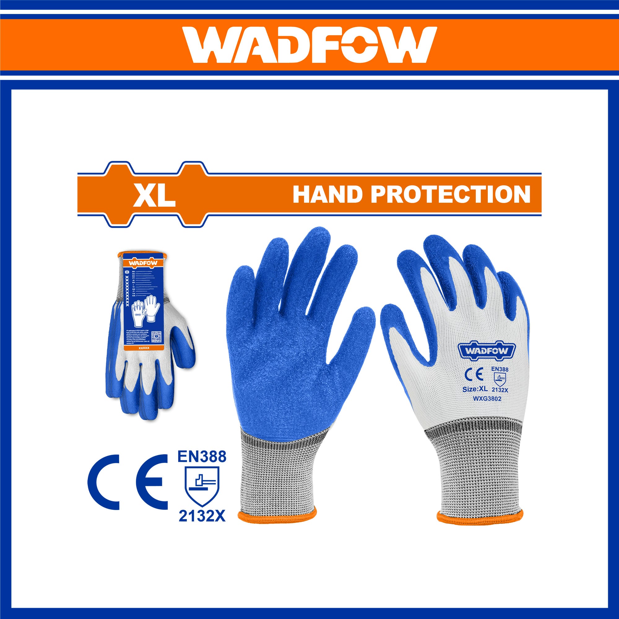 WADFOW XL Latex gloves WXG3802