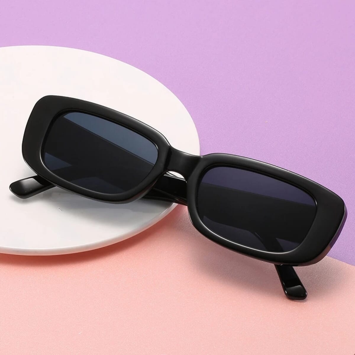 2020 Brand Designer Fashion Square Black Frame Vintage Monster Retro UV Glasses Sunglasses For Women