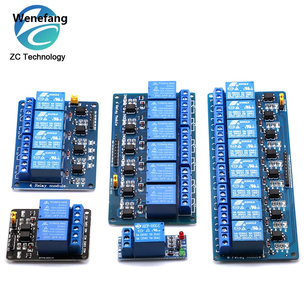 Wenefang 5V 12V 1 2 4 6 8 channel relay module with optocoupler. Relay High Quality Output 1 2 4 6 8 way relay module for arduino In stock