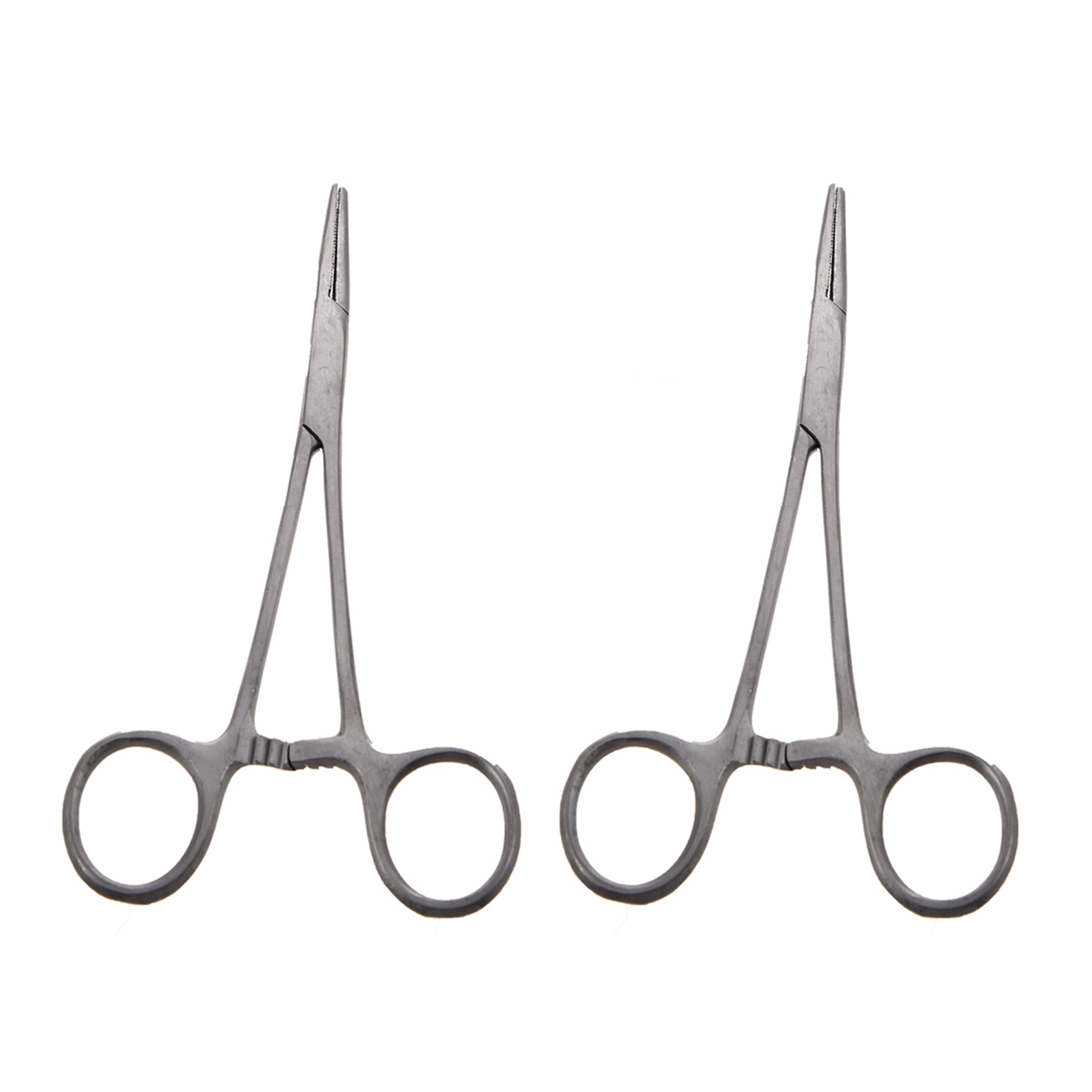 NAMUNY 2X New 5 inch Fishing Stainless Steel Straight Hemostat Forceps Locking Clamps